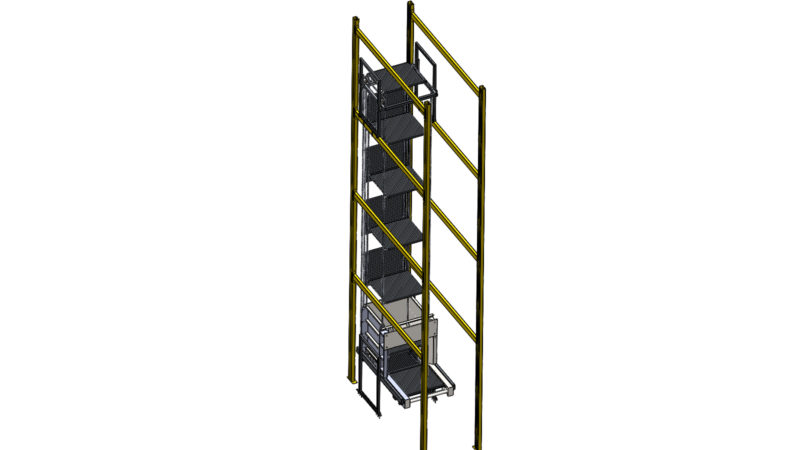 Вертикальный складской конвейер